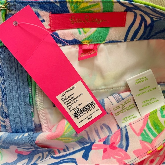 Lilly Pulitzer Ariana Stretch Shorts Size 2 - Picture 4 of 4